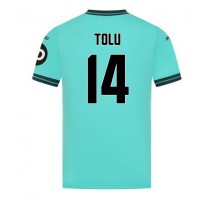 Wolves Tolu Arokodare #14 Koszulka Wyjazdowa 2025-26 Krótki Rękaw